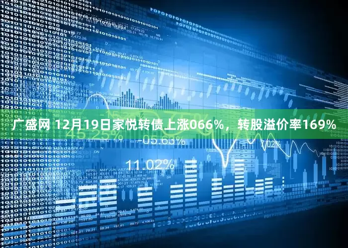 广盛网 12月19日家悦转债上涨066%，转股溢价率169%